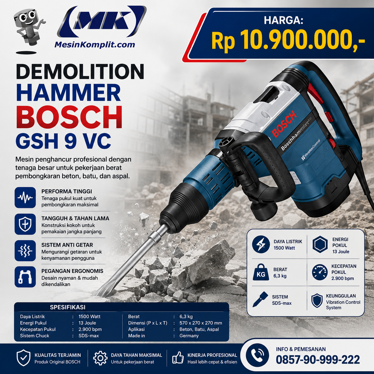 Mesin Bobok Beton Bosch (...